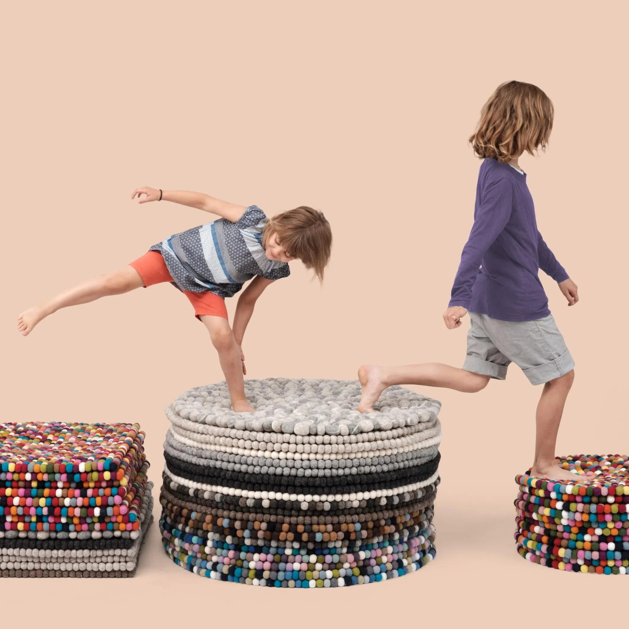 LORA Felt Ball Rectangular Rugs - Image 7