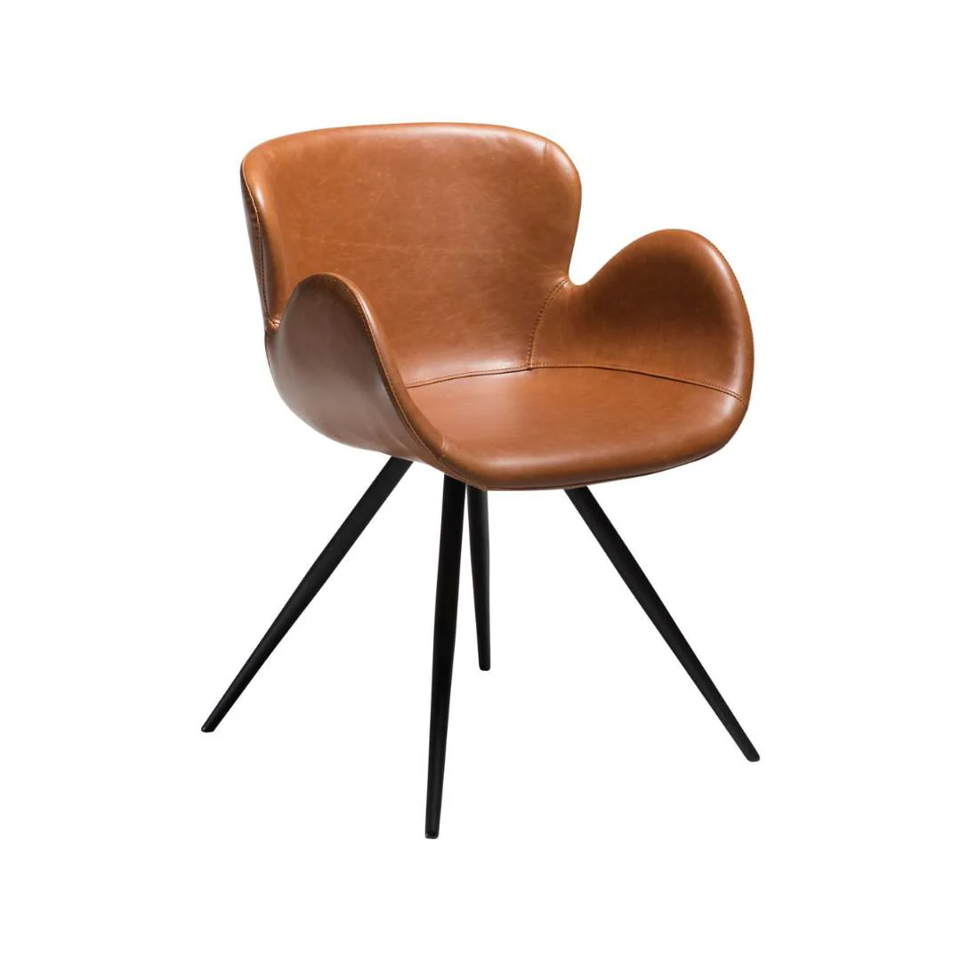 GAIA Armchair - Art. Leather, Black Metal Legs - Image 5