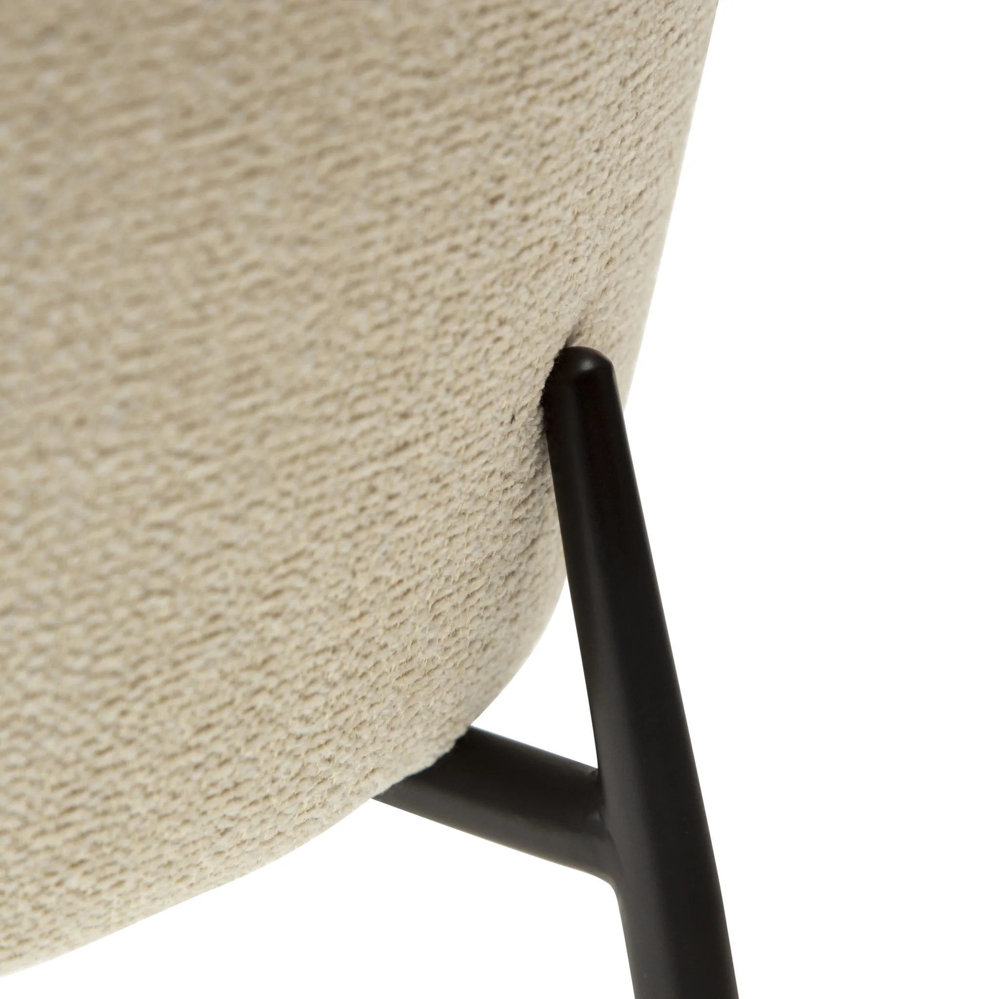 GLAM Dining Chair - Fabric, Metal Legs - Image 12