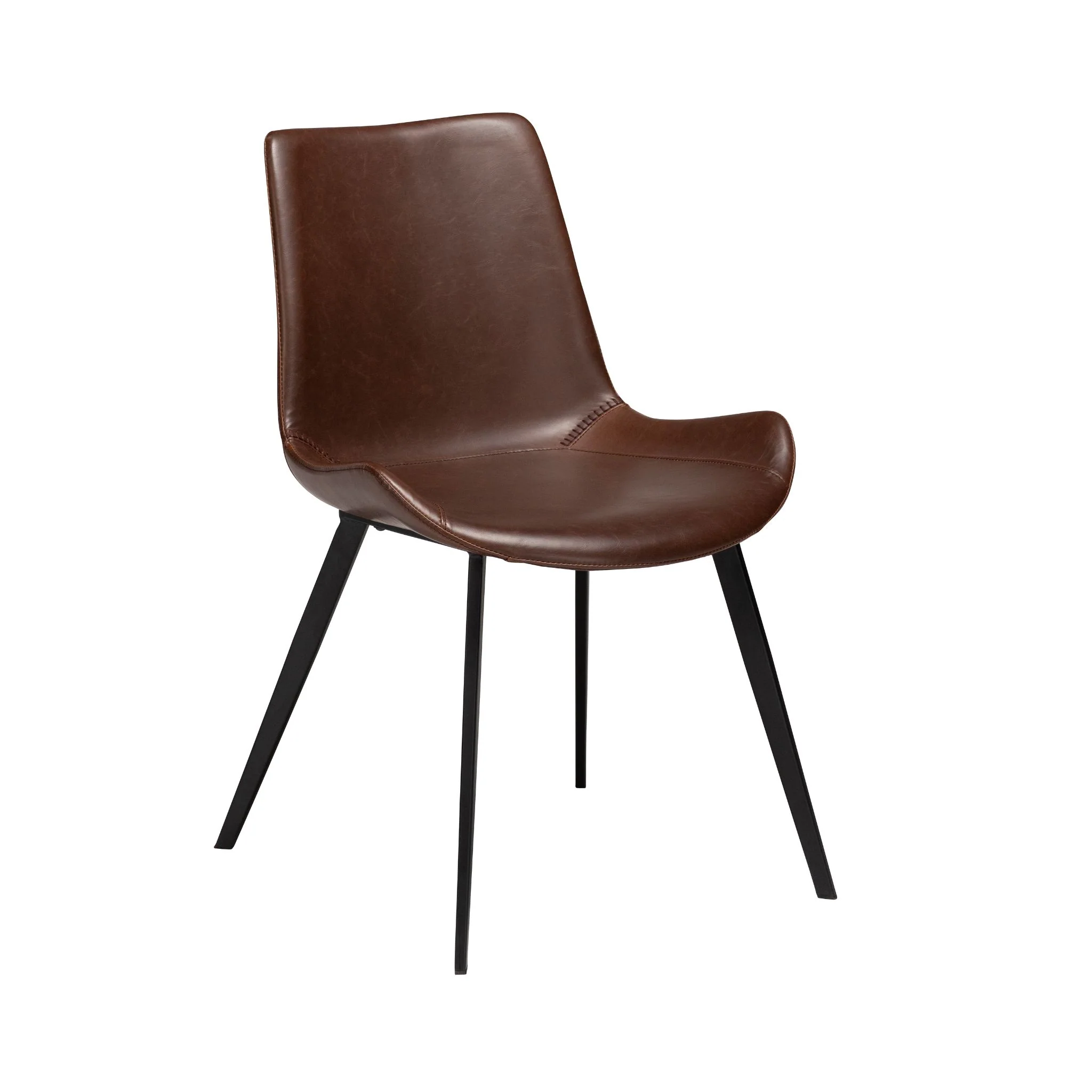 HYPE Dining Chair - Art. Leather, Black Metal Legs - Image 13