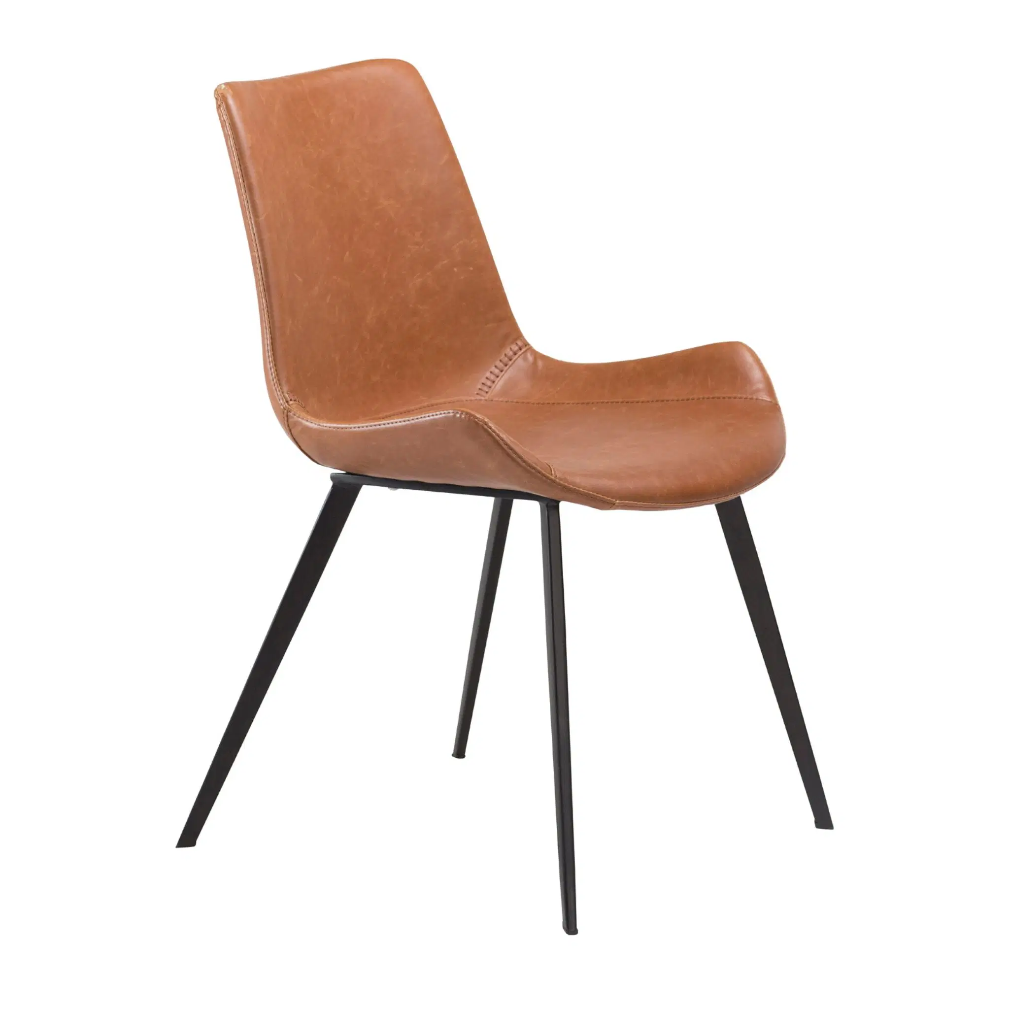 HYPE Dining Chair - Art. Leather, Black Metal Legs - Image 18