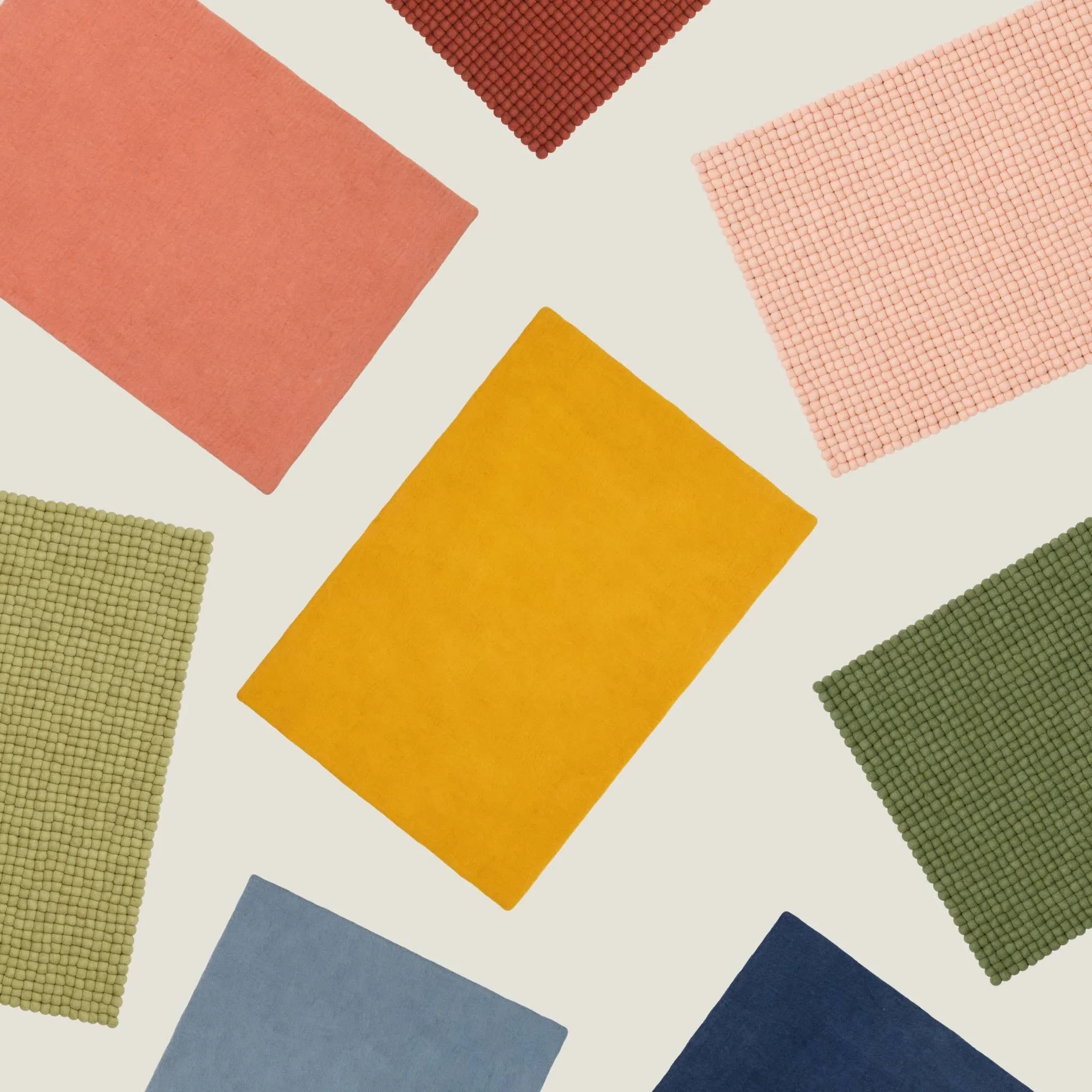 LIESE Felt Ball Rectangular Rugs - Image 8